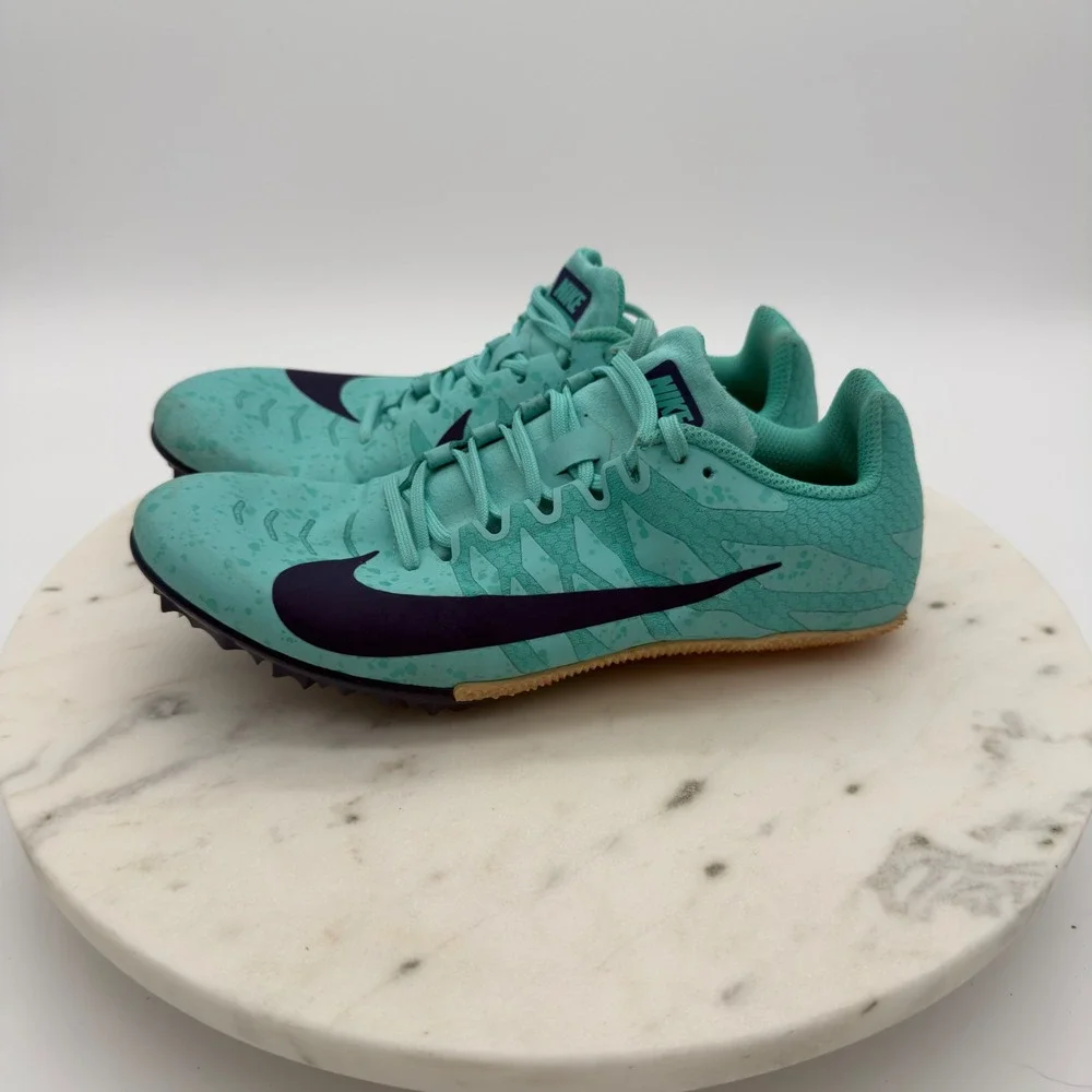 Nike Zoom Rival M 9 Track Spikes Womens‎ 8 Teal Black Racing Shoes 907565 300